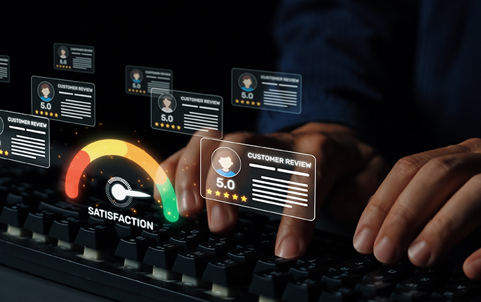 Customer satisfaction dashboard
